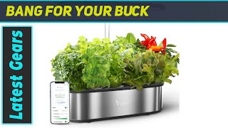 LetPot LPHSE Hydroponics Growing System Best Indoor Garden Kit with WiFi Control amp Fast LED [upl. by Leonora]