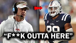 Lane Kiffin Kicks Off Player For THIS Leaked Audio Footage [upl. by Berg305]