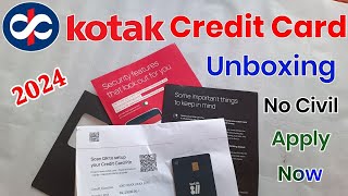 Kotak Mahindra Bank Credit Card Unboxing 2024  Kotak 811 Life time Free Credit card  Kotak Card [upl. by Lleneg937]