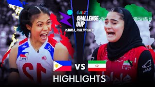 🇵🇭 PHILIPPINIES vs IRAN 🇮🇷  Highlights  AVC Challenge Cup 2024 [upl. by Agna]