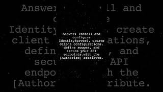 How to secure a NET Core Web API using IdentityServer4 [upl. by Schroer]