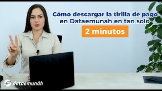 15 Cómo descargar una tirilla de pago DATAEMUNAH [upl. by Cathyleen197]