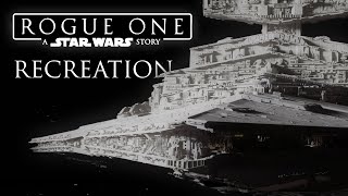 Rogue One Star Destroyer Recreation  Star Wars  Fan Made [upl. by Ymar]