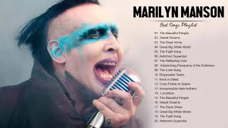 Marilyn Manson Greatest Hits Full Album  Best Songs Of Marilyn Manson Playlist 2021 [upl. by Netram]