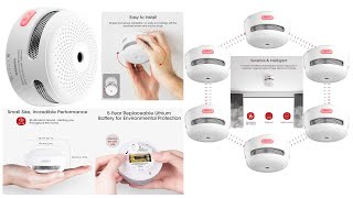 XSense XS01WR Mini Wireless Smoke Detector TESTING [upl. by Brit587]