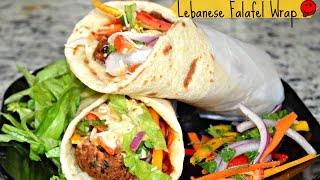 How to make Lebanese Wrap  Falafel Wrap  Falafel Veggie Wraps  hummus wrap  easy falafel recipe [upl. by Buckie]