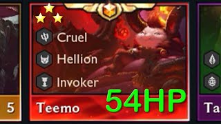 It Costs 54 HP  3Star Teemo⭐⭐⭐   TFT SET 55 [upl. by Casabonne]