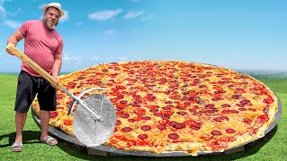 I Cooked a Huge Pizza On Coals [upl. by Deland]