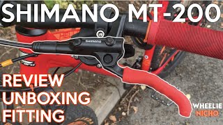 Shimano MT 200 Hydraulic Brake Review Unboxing And Fitting  Carrera Hellcat [upl. by Bouchard]