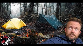 Severe Thunderstorm Warning  Relaxing Camp in Heavy Rain and Thunderstorms  ASMR Adventure [upl. by Novert59]