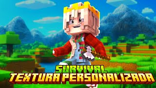 NOVO SERVIDOR SURVIVAL com PASSE DE BATALHA TEXTURA PERSONALIZADA e SKILLS 120x [upl. by Ttenrag]