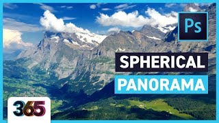 Spherical Panorama  Photoshop CC Tutorial 207365 [upl. by Lidah]