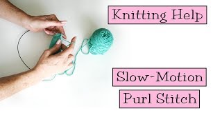 How To Purl Stitch In Knitting [upl. by Phaidra419]