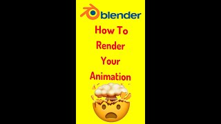 How To Render Your Animation to Video in Blender 33 Shorts [upl. by Crescantia72]