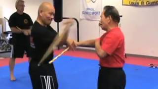 MUST SEE Grandmaster of Eskrima Atillo Balintawak WEAPONS sparring with student Virgil [upl. by Keyte33]