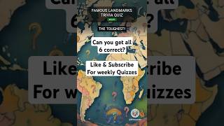 Famous Landmark Trivia Quiz quiz landmarks quiztime [upl. by Reinaldos]