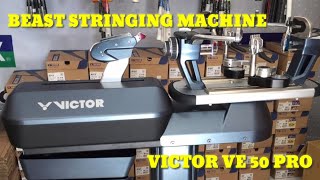 Stringing Machine Victor VE 50 Pro Badminton amp tennis  mesin senar digital [upl. by Brose]