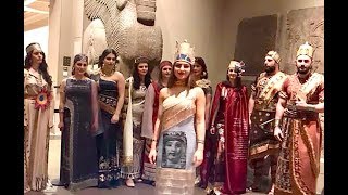 Assyrian activities at British museum Part 3 – Assyrian traditional fashion clothing [upl. by Faunie]