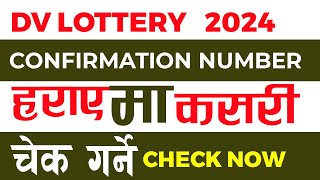 How to check dv result without confirmation number 2024  dv result no confirmation number [upl. by Taam]