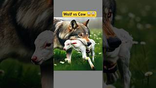 Wolf Attack to Cow 😱 ALPHA JOD‼️shorts cow wolf attack [upl. by Styles]