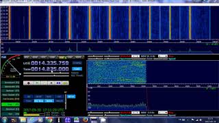 CU2KG Azores received on 20 meter band 14235 Khz USB Shortwave [upl. by Nilra856]