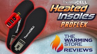 ThermaCELL Proflex Rechargeable Heated Insoles [upl. by Lihka]