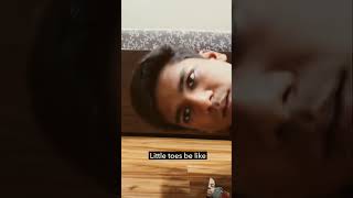 Little toes be like 😂 viral comedy shorts ytshorts [upl. by Aonian]