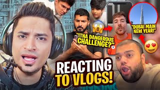 REACTING TO PAKISTANI VLOGGERS 7 ft ZALMI MrBeast CHALLENGE 😍 [upl. by Dekow]