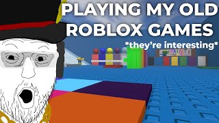 playing my old ROBLOX games theyre interesting [upl. by Inaffit]