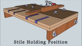 Woodworking Joinery  Festool Domino 500 BenchTop Jig Sketchup Model [upl. by Brooke]