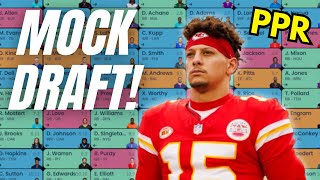 Its Crunch Time For Draft Season Full PPR MOCK DRAFT [upl. by Orose]