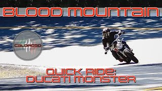 Quick Ride 2016 Ducati Monster 821 Blood Mountain [upl. by Gollin961]