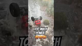 Truck Flips Over In River Traxxas Hoss Bruder Toys RC MonsterTruck shorts rctruck monstertruck [upl. by Adiell]