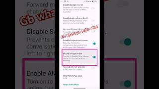 GB WhatsApp Online Tips amp Tricks GB WhatsApp Online Feature  shorts gb whatsapp tips youtube [upl. by Okimuk]