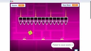 Geometry Dash Trying Out the Scratch Version  Nothing can go wrong Right [upl. by Belle]