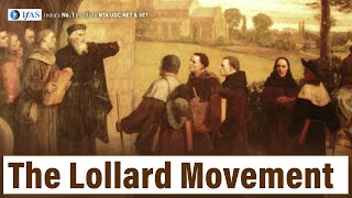 The Lollard Movement in English Literature for UGC NET DEC 2023 [upl. by Eelegna738]