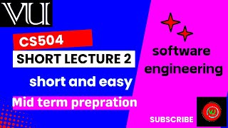 CS504 short lecture 2 foryou pleasesubscribe softwareengineering cs504 [upl. by Mraz]