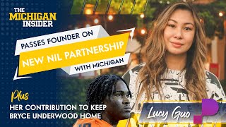 Passes founder Lucy Guo announces NIL partnership with Michigan Aiding Bryce Underwood flip effort [upl. by Durtschi810]