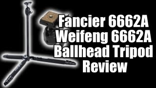 Fancier 6662A Weifeng 6662A Ballhead Tripod Review [upl. by Brocky]