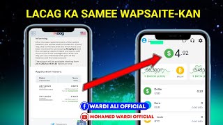 Lacag ka samee Wapsaitekan  Qaabka loo maalgashto  Ka faaidayso  somali earnmoneyonline [upl. by Erund]