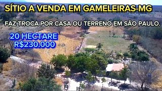 SÍTIO A VENDA  FAZ TROCA POR CASA EM SÃO PAULO 20 HECTARE 230000 38997479047 [upl. by Anastatius]