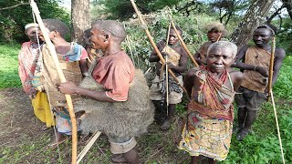 HADZABE TRIBE WEIRD HOUSE IN THE BUSH ORGINAL BUSHMEN HUNTERS EAST AFRICA TANZANIA [upl. by Jak273]