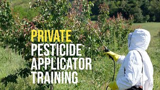 Private Pesticide Applicator Training [upl. by Sacci]