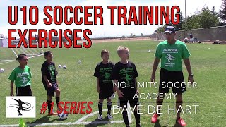 Soccer Concept Training Passing and Movement Exercises  U10 Players [upl. by Kjersti]