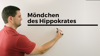 Möndchen des Hippokrates Geometrie Beweis Kreise Dreiecke Pythagoras  Mathe by Daniel Jung [upl. by Llennej27]