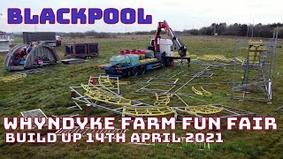 Blackpool Whyndyke Farm fun Fair 2021 Build Up Part 2 [upl. by Onabru404]