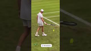 Jannik Sinner chilling moments at wimbledon2024 janniksinner tennis n1tennis tennislegends yes [upl. by Dott412]