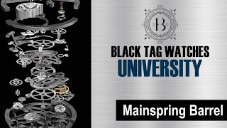 What is a Mainspring Barrel in Mechanical Watches [upl. by Newbold807]