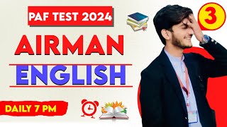 PAF AEROTRADE TEST PREPARATION 2024PAF ENGLISH TEST PREPARATION 2024AIRMAN ENGLISH TEST MCQS [upl. by Alinoel707]