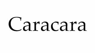 How to Pronounce Caracara [upl. by Dlanor]